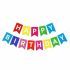 Happy Birthday Color Letters Scroll Wall Hanging Decor