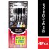 Colgate Toothbrush Slim Soft Charcoal Gentle Deep Cleaning Pack Of 4 (Buy 2 Get 2 Free)