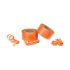 Double Bell Plastic Curling Ribbon For Decoration & Party Orange Colour 1 Roll