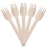 F2C Home Disposable Wooden Fork 14cm Regular Size | Fork Spoon Pack Of 100 Pc