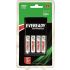 Eveready Rechargeable Battery AA 700 NIMH With Charger BP4 1 Pc