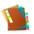A4 Plastic Index Divider / File Separator Pack Of 10 (Multicolour)