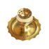 F2C Home Golden Brass Agarbatti Stand 8 Cm Height Lotus Design 1 Pc