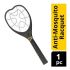 HIT Anti Mosquito Racquet Rechargeable Insect Killer Bat With LED Light 1 Pc (6 Months Warranty)