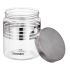 Plastic Container Set Of 3 Silver with Stainless Steel Lid & Wide Mouth 1.5 Ltr Capicity