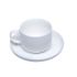 Clay Craft Bone China Urmi Coffee / Tea Cup Witrh Saucers White Colour Pack Of 6