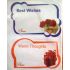Best Wishes Complimentary Gift Stickers 10 Pc