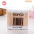Wood Cotton Swabs / Ear Buds 100 Pc